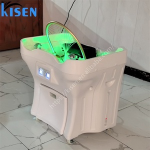 Bac à shampoing portable Kisen réglable en hauteur, lavabo pour salon de coiffure, évier pour le lavage des cheveux - Product Image 4