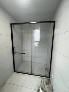 <span class=keywords><strong>Cabine</strong></span> <span class=keywords><strong>de</strong></span> <span class=keywords><strong>douche</strong></span> intégrée en alliage d'aluminium minimaliste, surface mate, pour petit appartement, décoration <span class=keywords><strong>de</strong></span> toilettes - Product Image 1