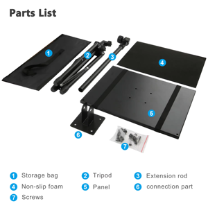 Trípode con Altura Ajustable, Giratorio, para Laptop/Proyector/Equipo Electrónico, 360 Grados - Product Image 4