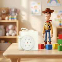Figura de acción Sheriff Woody con voz en español, juguete de Toy Story con cuerda para hablar y caja de voz con versiones multilingües