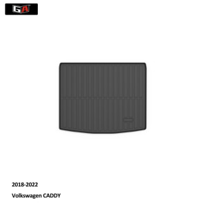 Cómoda alfombrilla antideslizante para maletero de coche, resistente a la suciedad, forro de carga para maletero para Volkswagen <span class=keywords><strong>CADDY</strong></span> 2018-2022, 2017 - Product Image 2