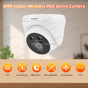 Hongnaer 4/5/8MP một cách âm thanh POE thông minh giám sát không dây IP Mạng Dome Camera Trong Nhà 4k CCTV PoE Camera An Ninh - Product Image 2