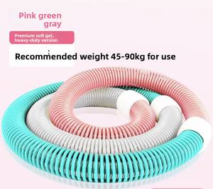 Anillo de Hula Rojo para Mujer, para Fitness, Control Abdominal y Pérdida de Peso, Herramienta Suave para Adelgazar el Cuerpo, con Peso y Resorte, que Evita Daños - Product Image 6