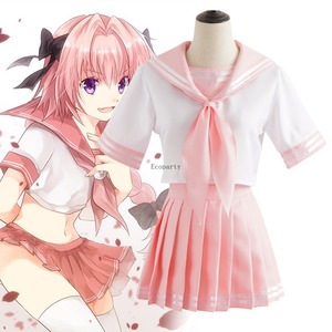 Destin Apocrypha Astolfo Cosplay Costumes Anime japonais étudiant école marin uniforme femme Halloween carnaval robe <span class=keywords><strong>tenue</strong></span> de femme de chambre - Product Image 1