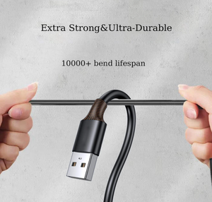 Câble de charge USB-A vers USB-C, <span class=keywords><strong>cordon</strong></span> de charge USB 2.0 de 3,3 pieds - Product Image 4