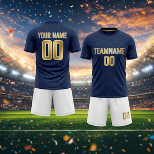 Custom Men High Quality Wholesale Heat-Transfer Printed Soccer Jersey and Sportswear Club Team with <b>Cheap</b> Price Short Sleeve 07 - Product Image 2
