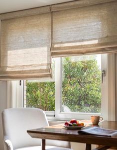 Persianas Romanas <span class=keywords><strong>de</strong></span> Madera Tejidas a Mano con Control Remoto Inteligente, Opacas, <span class=keywords><strong>de</strong></span> Yute, Ramio, Bambú y Lino, Personalizables - Product Image 3