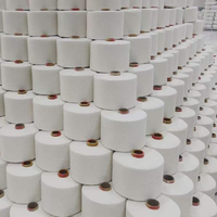 Eco-friendly 60s Spun Polyester Yarn Spun Yarn 100% Polyester Spun Yarn for Weaving