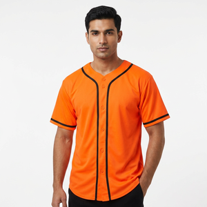 เสื้อเบสบอลสีขาวชายเสื้อฮิปฮอปสตรีทเสื้อเย็บ S-3XL 100% โพลีเอสเตอร์ - Product Image 1