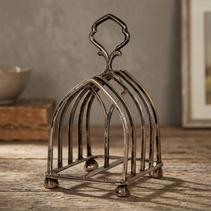 ชั้นวางขนมปังแบบตั้งพื้นทองเหลืองโบราณสไตล์จอร์เจียนสำหรับอาหาร - Product Image 2