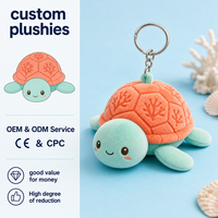 Porte-clés en peluche tortue en coquille de corail de luxe, porte-clés sur le thème de l'océan