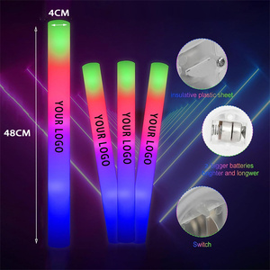 Bâtons lumineux personnalisés en vrac, bâtons en mousse LED, logo personnalisable, OEM, bâton lumineux en mousse pour les faveurs de mariage, d'<span class=keywords><strong>anniversaire</strong></span> - Product Image 2