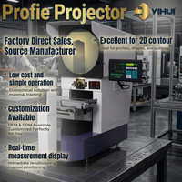 Projecteur optique horizontal, instrument de mesure de précision, équipement d'inspection industrielle pour le contrôle qualité en atelier