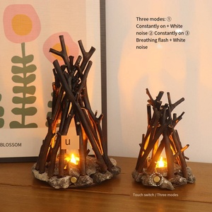 Tiếng ồn trắng điều khiển cảm ứng có thể sạc lại ánh sáng ban đêm mô phỏng đốt chi nhánh lửa trại ánh sáng giấc ngủ cho trang trí nội thất phòng ngủ - Product Image 3