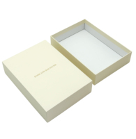 Boîte cadeau en carton rigide avec logo personnalisé, couvercle et base, logo en feuille d'aluminium, emballage de luxe texturé pour bijoux et produits électroniques