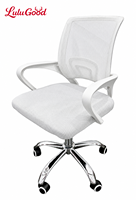 Chaise de bureau, chaise pour personnel, chaise respirante, chaise d'ordinateur, chaise en maille avec cadre en alliage d'aluminium, chaise minimaliste moderne
