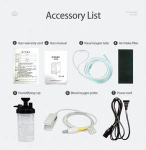 CONTEC CONTEC21 Concentrateur d'oxygène <span class=keywords><strong>portable</strong></span> SPO2 Oxygénateur de densité - Product Image 6