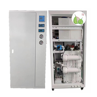 Système EDI 100 LPH de type boîtier avec tuyau PE intégré, équipement de traitement d'eau ultrapure RO EDI à deux étages pour usage industriel