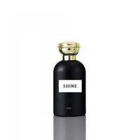 Venta al por mayor personalizado negro 100ml 50ml 30ml botella de perfume de lujo vacío vidrio Spray botellas de perfume embalaje con tapa