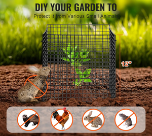 Fournitures de jardin carrées en métal Installation facile Protecteur de plantes Sauvegarde des plantes Animaux Protecteur de jardin en acier - Product Image 3