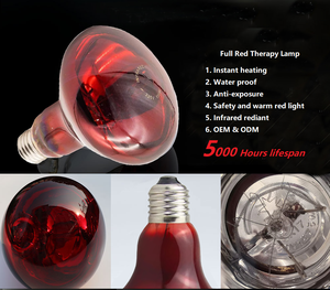 Lámpara Calefactora Infrarroja Newplanet 100W - 375W para Granja Avícola, Bombilla Halógena de Calor para <span class=keywords><strong>Baño</strong></span>, Terapia de Luz Roja - Product Image 4