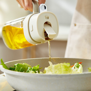 Hy-0223 Distributeur d'huile en verre avec fonction spray pour vinaigrettes et cuisson, design écologique - Product Image 1