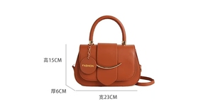 Chic <strong>Mini</strong> Top-Handle Crossbody <strong>Bag</strong> with Gold-Tone Metal Bar Accent 3 Way Carry Handbag, Shoulder, Crossbody - Product Image 6