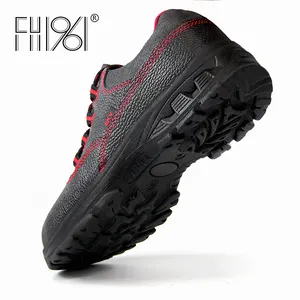 FH1961 scarpe di sicurezza flessibili per lavoratori attivi da uomo in stile atletico punta in acciaio Sneakers per uso industriale antiscivolo