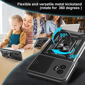 เคสโทรศัพท์กันกระแทกพร้อมห่วงตั้งและฝาครอบกล้องสไลด์สำหรับ Samsung Galaxy xcover 7 Pro / <span class=keywords><strong>M62</strong></span> / M55 / M54 / M53 / M52 5g - Product Image 3
