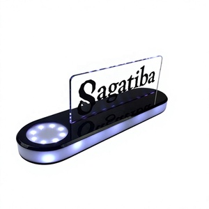 Table de comptoir personnalisée base de bouteille de vin présentoir de vin en acrylique avec lumière LED et logo comptoir d'affichage de vin - Product Image 1
