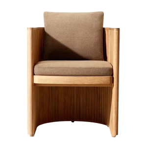 Cổ Điển Rắn Gỗ Tếch Bàn Ăn Đặt 4/<span class=keywords><strong>6</strong></span> Ghế Phong Cách Hiện đại Không Thấm Nước Ngoài Trời Ăn Uống Đồ Nội Thất Cho Gia Đình Họp - Product Image 2