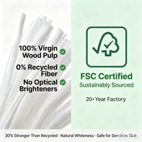 Papier toilette en rouleau blanc biodégradable et écologique, en pâte de bois vierge 3 plis 100g, épais et résistant, avec logo personnalisé OEM, vente en gros