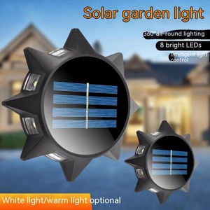 Nouvelles lampes murales solaires octogonales, lampes décoratives encastrées pour extérieur, lampes pour pelouse, lampes de couloir, lampes de paysage - Product Image 3