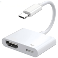 Adaptateur HDTV 2025 P 1080 ans pour iPhone série 11/12/13/14 et iPad prise en charge numérique AV Plug and Play dernier IOS pour ordinateur portable