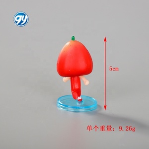 10 pièces <span class=keywords><strong>Chibi</strong></span> <span class=keywords><strong>Maruko</strong></span> <span class=keywords><strong>Chan</strong></span> fruits thème Anime Figure torsion oeuf poupée jouet en gros - Product Image 2