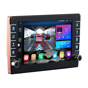 LEHX 8 Inch 8 Core 4G IPS DSP 2Din Android Auto Carplay Universal Car Radio Multimedia GPS Navigation With Knob Button