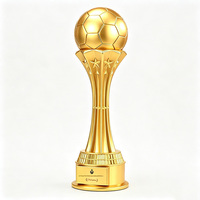 Trofeo de Fútbol al por Mayor de Fábrica, Premio Bota de Oro Personalizado, Mejor Jugador, Portero, Club de Fútbol, para Resina Dorada