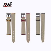 Montre à logo personnalisé en cuir de python exotique, best-seller, avec boucle ardillon en acier inoxydable à dégagement rapide, sans couture, multicolore, 18mm 20mm