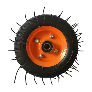 Custom 6"x2" High Performance Wheels pneumatic Rubber Tires puncture proof wheelbarrow Inflatable wheel