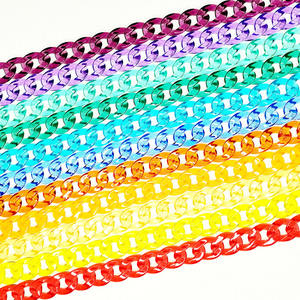 Diezi — support de lunettes en acrylique, nouveau motif coloré, support chaîne de lunettes de soleil à corde, été, 2020 - Product Image 1