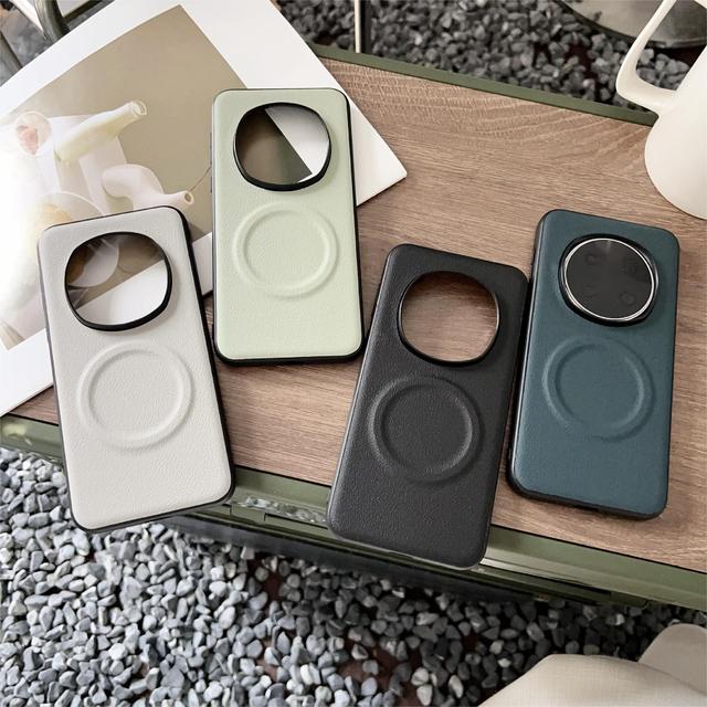 Suitable for Honor Magic7 phone case, magnetic vegan leather Magic7 Pro wireless charging protective case