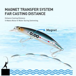 Esche da pesca per immersione profonda a salve alte per il corpo che affondano esche galleggianti esche eliche eliche per bambini in plastica - Product Image 5