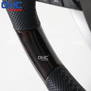 Volante de madera apto para <span class=keywords><strong>Lexus</strong></span> <span class=keywords><strong>RX</strong></span> GS ES 200h 300h 200 300 350 450 <span class=keywords><strong>450h</strong></span> 2018 2019 2020 2021 <span class=keywords><strong>2022</strong></span> volante de grano de madera - Product Image 4