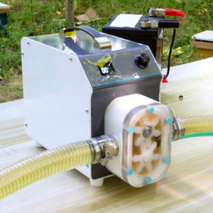 Máquina Automática de Transferencia de Miel de Acero Inoxidable de Grado Alimenticio, Filtro de 120 Mallas, Marca Menger Bee, Capacidad Ajustable de 0-500L/H - Product Image 1