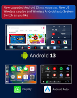 Adapter Wireless CarPlay Android Auto dengan GPS Terintegrasi, WiFi Dual-Band, Android 16 QCOM6115 4+64/8+128GB, Universal