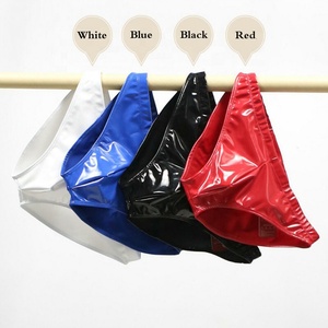 Sous-vêtements pour hommes, slips taille basse, effet mouillé, latex, caoutchouc, culottes en PVC, justaucorps, boxers, string en cuir, costume fétiche, <span class=keywords><strong>lingerie</strong></span> masculine - Product Image 5