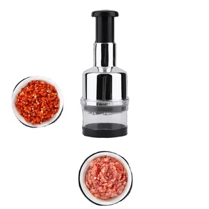 Manual Hand Press Garlic Onion Chopper Vegetable Food Cutter Processor Dicer - Product Image 1