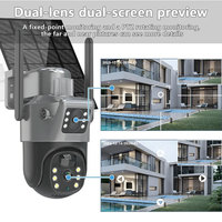 Caméra de sécurité IP sans fil 4K à prix d'usine, rentable, avec détection humaine par IA et vision nocturne couleur pour l'intérieur et l'extérieur