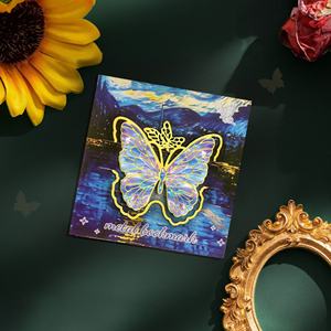 Marque-page vintage en métal coloré en forme de papillon avec chaîne métallique, marque-pages de luxe en gros, accessoire de lecture, cadeau unique - Product Image 5