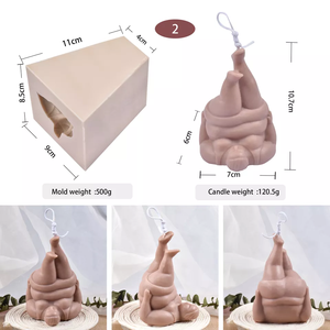 Molde de silicona 3D con forma de cuerpo humano, tamaño grande y voluptuoso, <span class=keywords><strong>para</strong></span> yoga, resina, yeso, chocolate, velas, jabón, de DIY Craft Supplies - Product Image 5